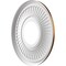 Ekena Millwork Berkshire PVC Medallion (Canopies up to 4 1/2"), 10"OD x 3 1/2"ID x 3/4"P, Metallic Dark Copper CMP10BECDC - alternate 5